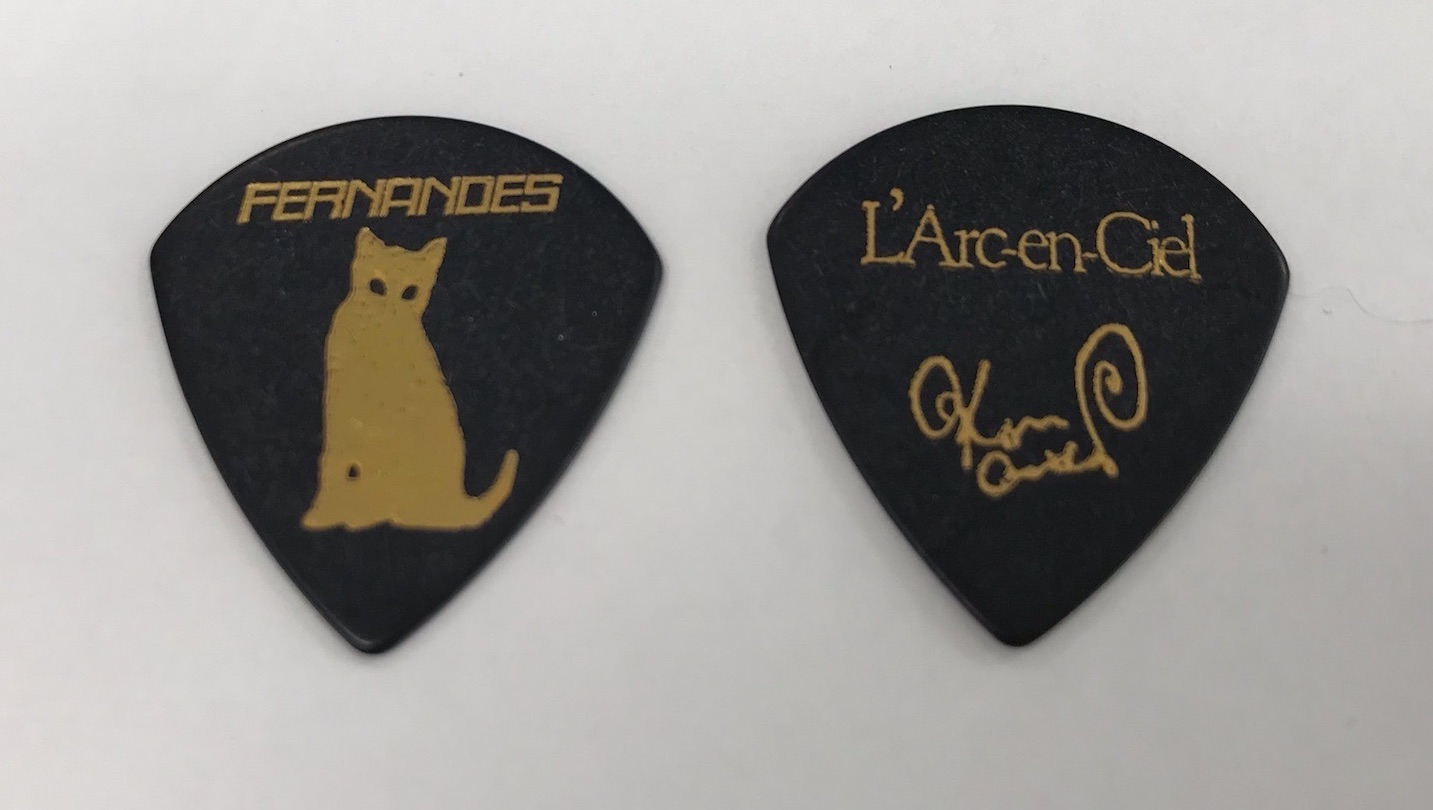 ラルクアンシエル　Ken ピック（猫）ブラック 【10枚セット】　涙型