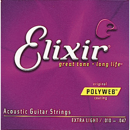 "Elixir アコ弦"　Acoustic Guitar Strings POLYWEB