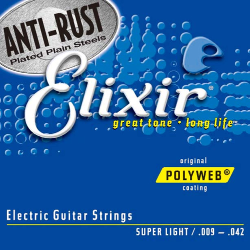 "Elixir エレキ弦"　Electric Guitar Strings POLYWEB